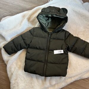 Old Navy Bear Hooded Jacket (12-18m)
